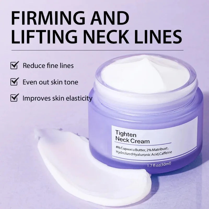 Neck Lift Tighten Cream Lightens Fine Lines Brightens Firms Nourishes Neck Cream Lightening Smoothing Moisturizer Neck Cream